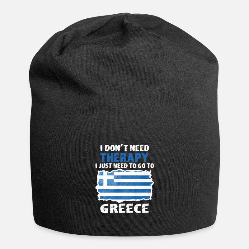 Grèce - Bonnet en jersey - noir