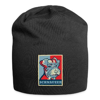 Schnauzer Dog Retro Vintage Gift - Bonnet en jersey - noir - Devant