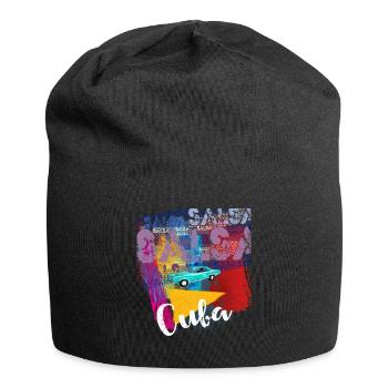 Salsa Cuba Havane T-shirt oldtimer pour salseros - Bonnet en jersey - noir - Devant