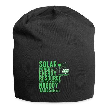 Solar - Jersey-Beanie - Schwarz - Vorne