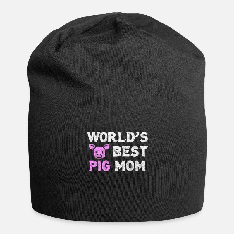 pig - Jersey Beanie - black