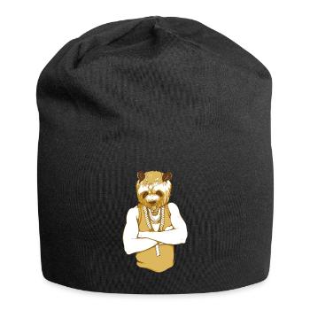 Gangster d'ours - Bonnet en jersey - noir - Devant