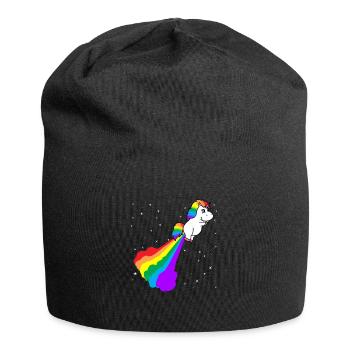 Unicorn Fart Gift for Unicorn Lovers - Jersey Beanie - black - Front