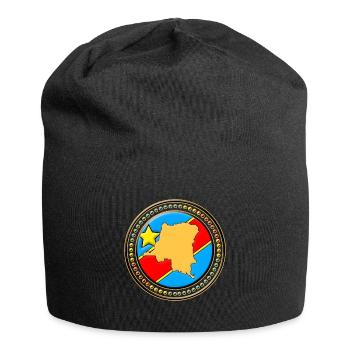Carte du drapeau Congo - Congo - Bonnet en jersey - noir - Devant