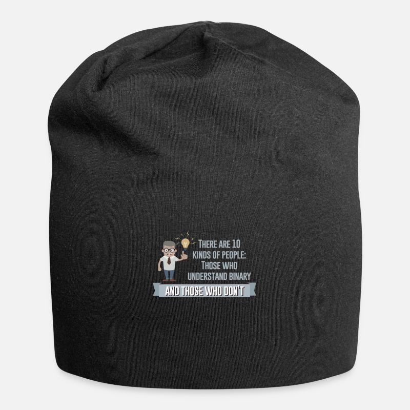 Binary - Jersey Beanie - black