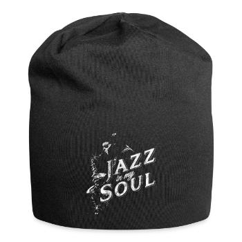 Soul Jazz Musik - Jersey-Beanie - Schwarz - Vorne