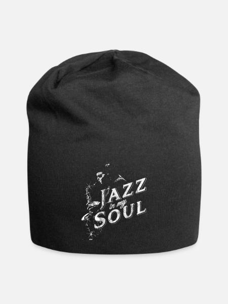 Soul Jazz Music - Jersey Beanie - black