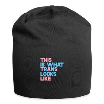 This Is What Trans Looks Like - Jersey Beanie - black - Front