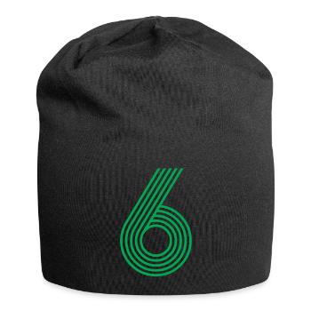 Zahl 6 Retro Trikots - Jersey-Beanie - Schwarz - Vorne