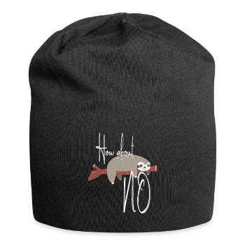 How About No / Sweet Sloth / How about No - Jersey Beanie - black - Front