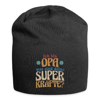 I'm Grandpa, what are your superpowers - Jersey Beanie - black - Front