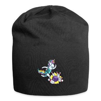 Bowling Skittles Licorne Player Cadeau Bowler - Bonnet en jersey - noir - Devant