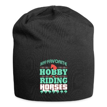 hobby Chevaux Équitation - Bonnet en jersey - noir - Devant