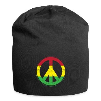 Reggae Peace - Jersey Beanie - black - Front