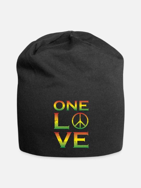 Amour reggae - Bonnet en jersey - noir