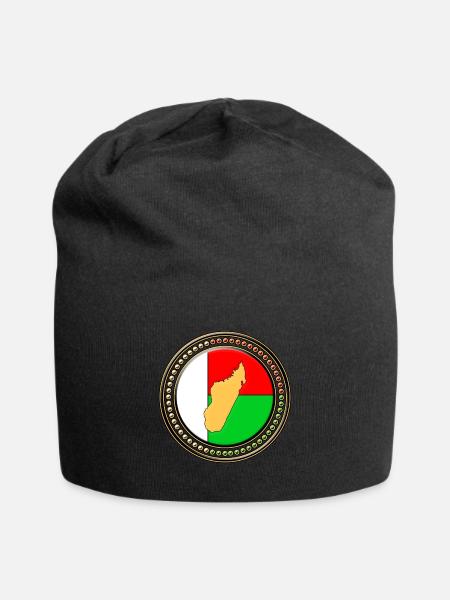 Drapeau de Madagascar - Bonnet en jersey - noir