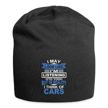 Cars Car Gift Car Driving Gift Idea - Jersey Beanie - black - Front