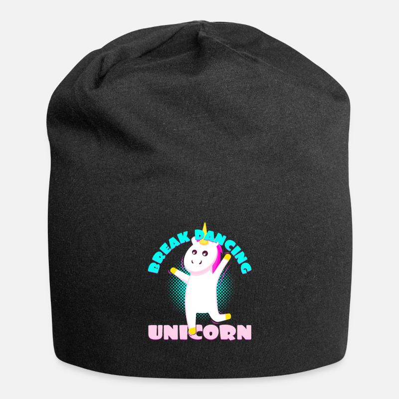 Breakdance Unicorn Unicorn Idée Cadeau Breaking - Bonnet en jersey - noir