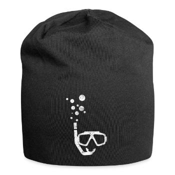 Schnorcheln Taucher Tauchen - Jersey-Beanie - Schwarz - Vorne