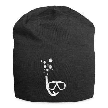 Snorkeling divers diving - Jersey Beanie - charcoal grey - Front