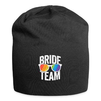 Bride Team Bachelorette Party SHIRT LGBT Pride - Jersey Beanie - black - Front