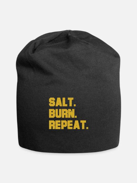 Salt. Burn. Repeat. Funny Supernatural Spirit Tee - Jersey-Beanie - Schwarz