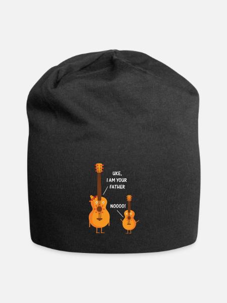 Uke I Am Your Father Gitarren Spieler Joke Design - Jersey-Beanie - Schwarz