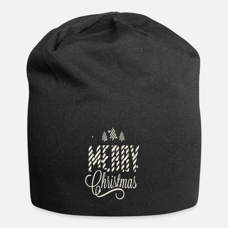 MERRY CHRISTMAS - Jersey Beanie - black