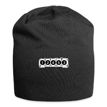 5 Zylinder Deluxe (neon white) - Jersey-Beanie - Schwarz - Vorne