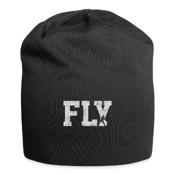 Fliegenfischen - Jersey-Beanie - Schwarz - Vorne