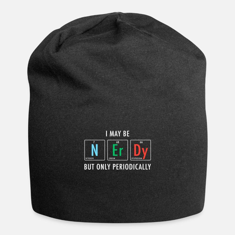 Nerdy Nerd Science - Jersey-Beanie - Schwarz