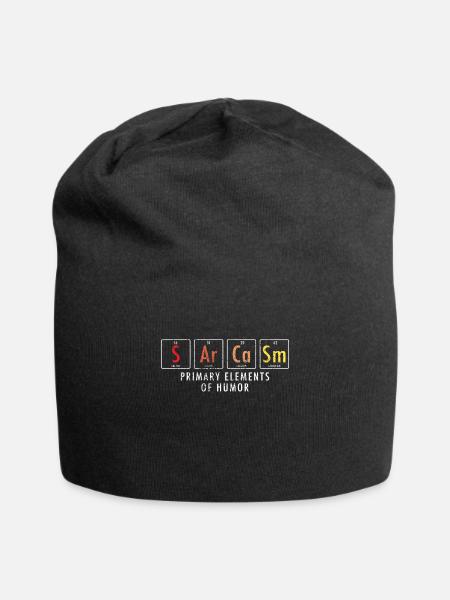 Sarkasmus Elemente Nerd Science - Jersey-Beanie - Schwarz