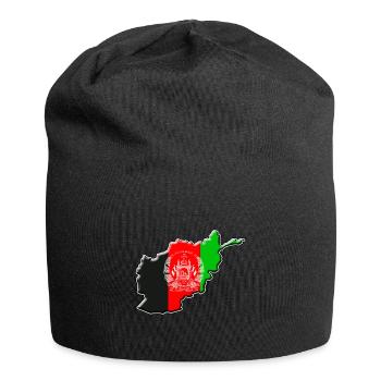 Drapeau afghanistan - Bonnet en jersey - noir - Devant