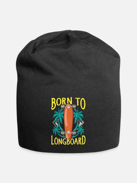 Born To Longboard - Longboarder - Bonnet en jersey - noir