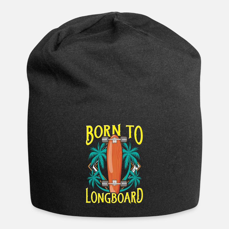 Born To Longboard - Longboarder - Jersey-Beanie - Schwarz