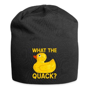 Qu'est-ce que le canard Quack - Bonnet en jersey - noir - Devant