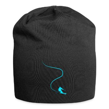 Piste de ski - Bonnet en jersey - noir - Devant