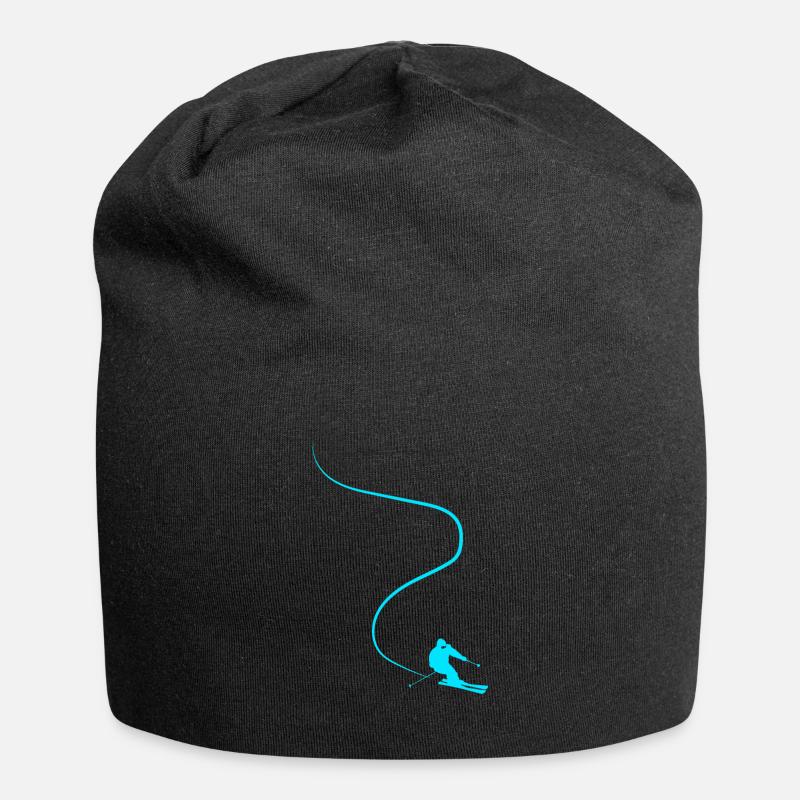 Ski Skipiste - Jersey-Beanie - Schwarz