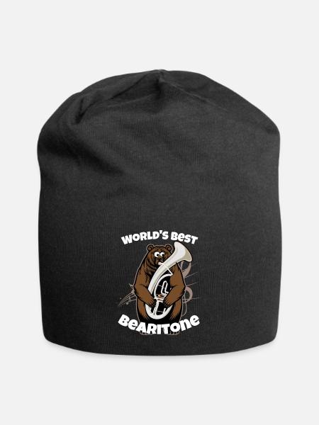 Lustiger Euphonium-Baritonentwurf Blaskapelle - Jersey-Beanie - Schwarz