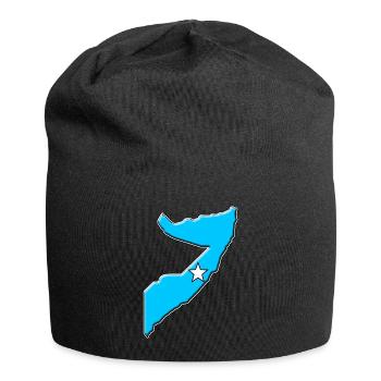 Carte du drapeau de la Somalie - Bonnet en jersey - noir - Devant