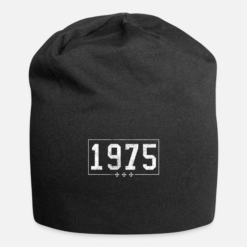 1975 - Bonnet en jersey - noir