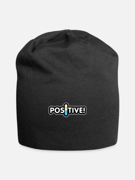 Schwanger Schwangerschaft Geschenk - Jersey-Beanie - Schwarz