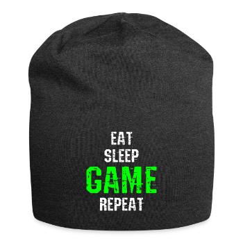Gamer Gaming PC console - Jersey Beanie - charcoal grey - Front