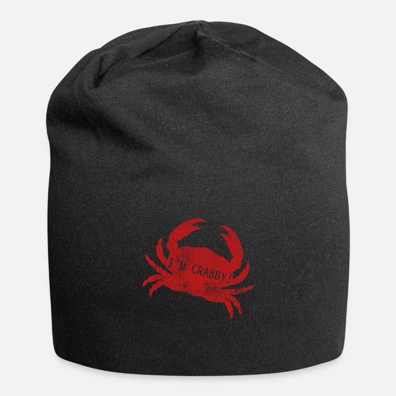 Crab crab - Jersey Beanie - black