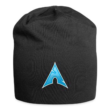 Arch Logo Computer Genius Gift Linux Love Symbol - Bonnet en jersey - noir - Devant