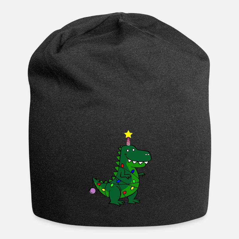 Ugly Christmas Tree Rex Dinocorn - Jersey-Beanie - Schwarz
