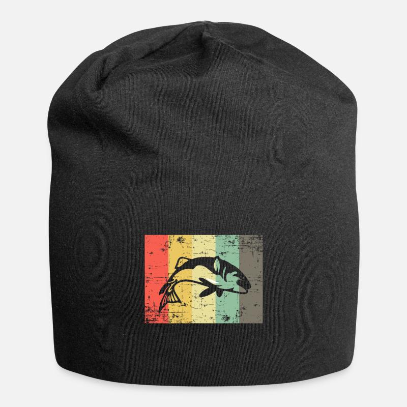 Angler Fisch - Jersey-Beanie - Schwarz