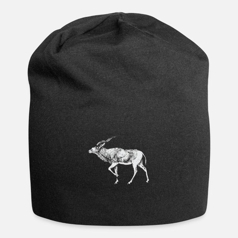 Bronntanas Ainmhithe Addax - Jersey Beanie - black