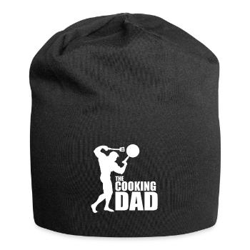 Cooking Kitchen Gift Recipe Cookbook Cook Dad - Jersey Beanie - black - Front