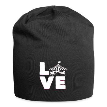 Liebe Fasching Karneval Idee fünfte Jahreszeit - Jersey-Beanie - Schwarz - Vorne